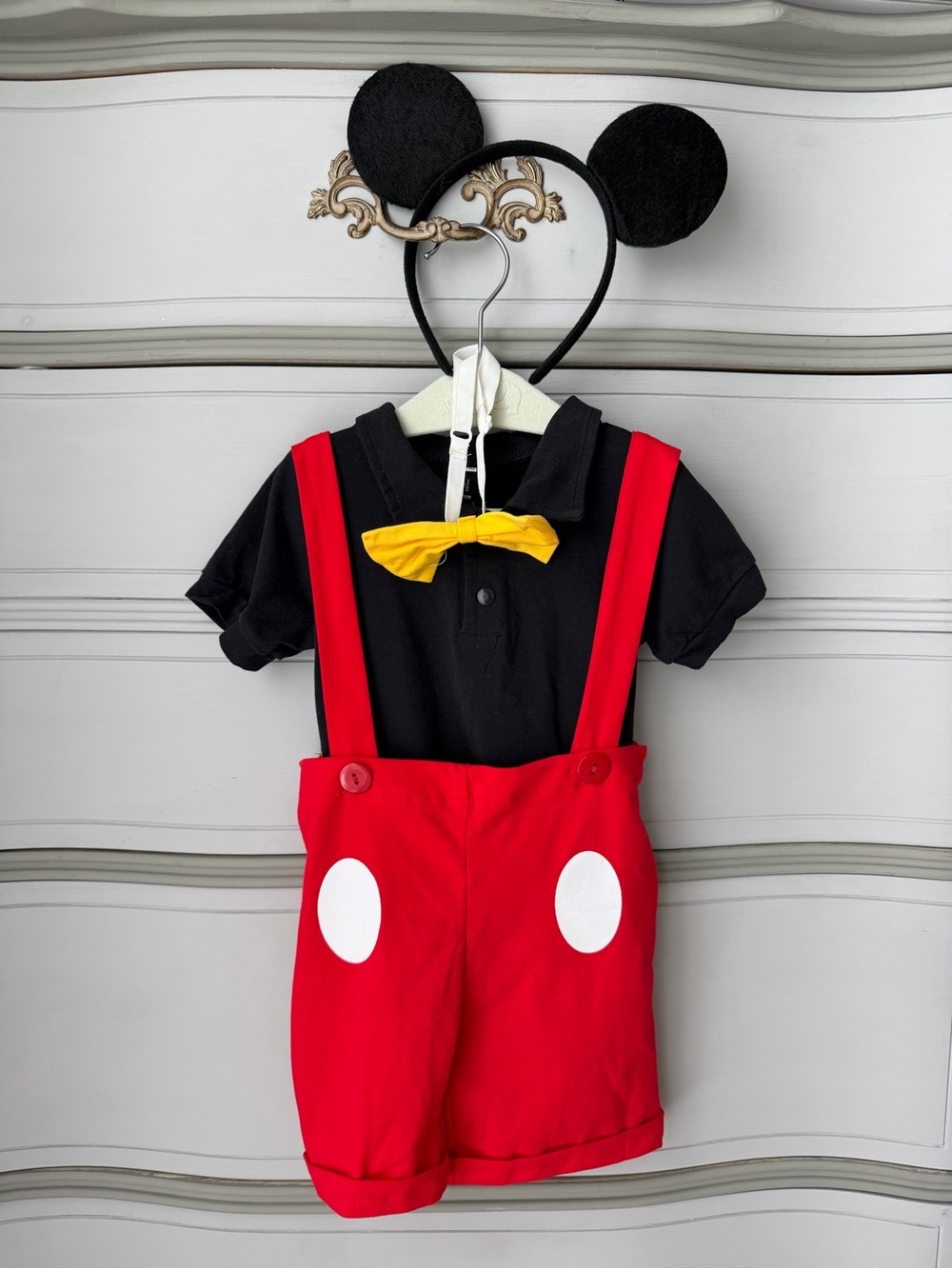 2T Toddler Red Mickey-Inspired Costume EUC